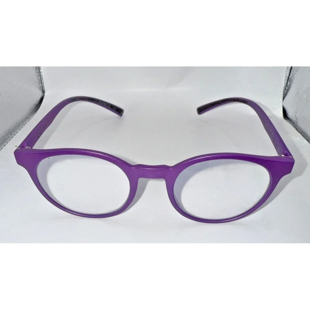 Stylish Airport Eyewear Purple Round Eyeglass Frames‎ 48-20-155 - Chic & Modern - Picture 3 of 6